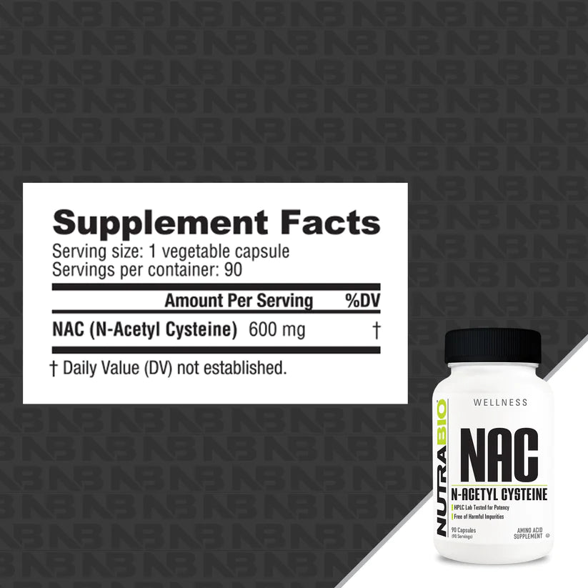 NAC (N-Acetyl-Cysteine) 600 mg 90 Capsules