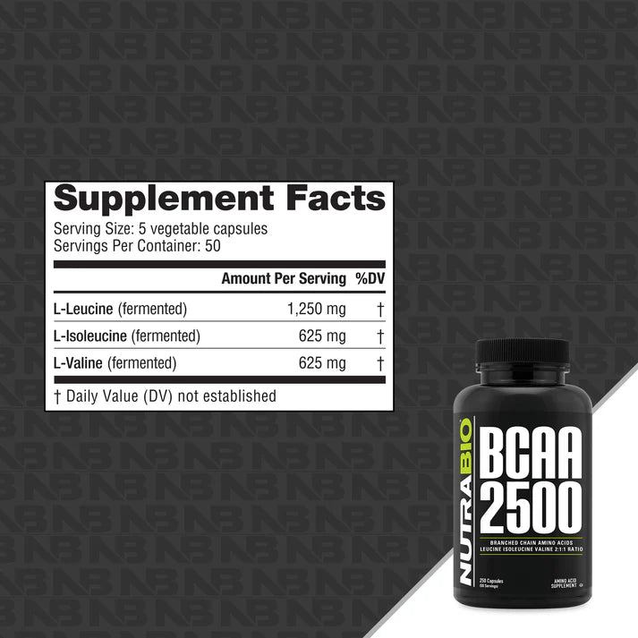 BCAA 2500 250 Capsules