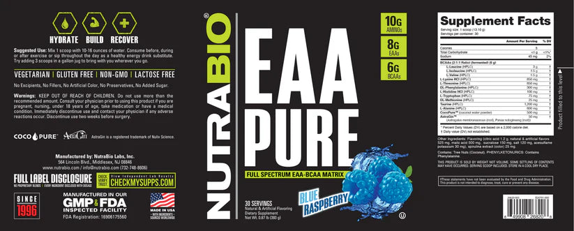 EAA PURE Powder 30 Servings
