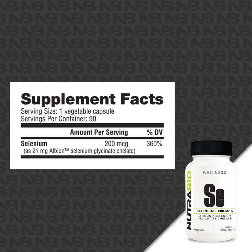 Selenium Chelate 200mcg 90 Capsules