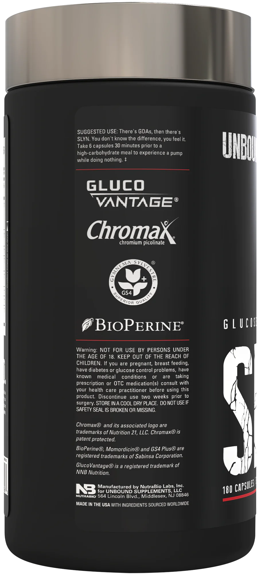 Unbound SLYN Glucose Disposal Agent 180 Capsules