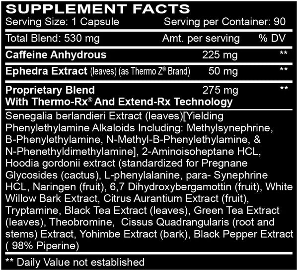 Diablos ECA Fire Caps® 90 Capsules