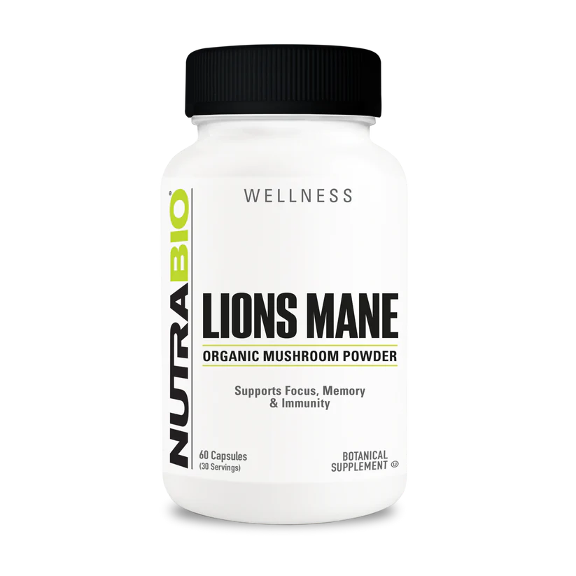 Lions Mane Organic Mushroom (500 mg) 60 Capsules