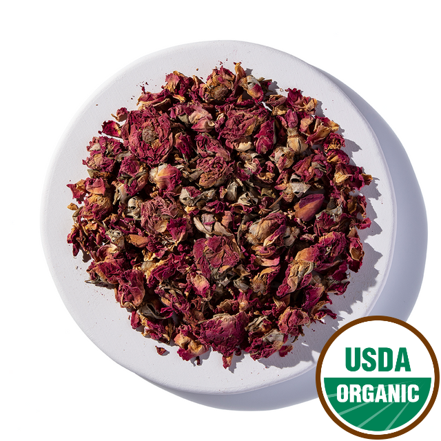 Organic Red Rose Buds And Petals 1 lb
