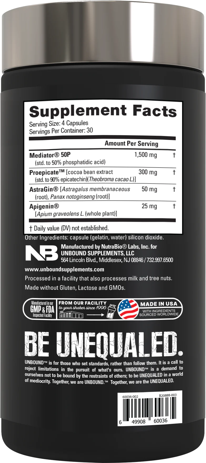 Unbound BYLD Hypertropic Muscle Builder 120 Capsules