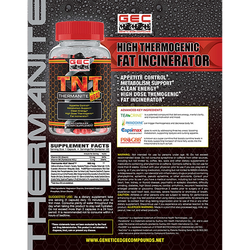 TNT Thermanite HEAT 60 Capsules