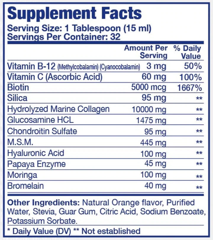 Hydrolyzed Marine Collagen Flex Extra Strength 16oz