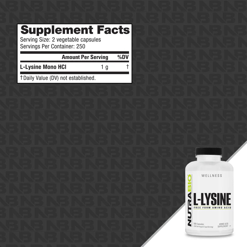 Lysine 500mg 500 Capsules