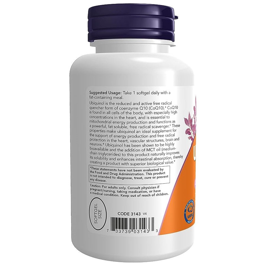 Ubiquinol 100mg 120 Softgels